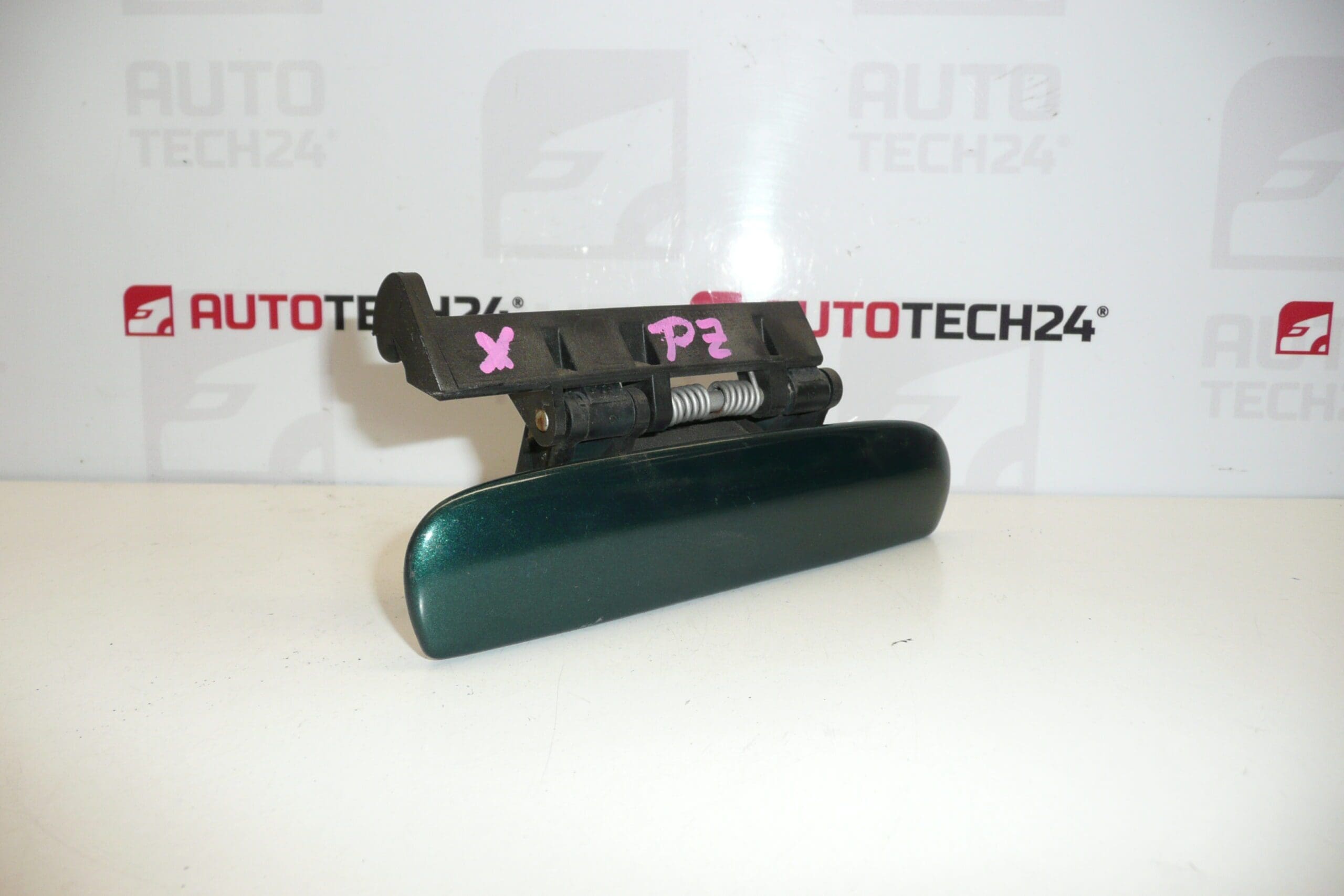 Tirador puerta trasera derecha Citroën Xsara verde metalizado 9101N5