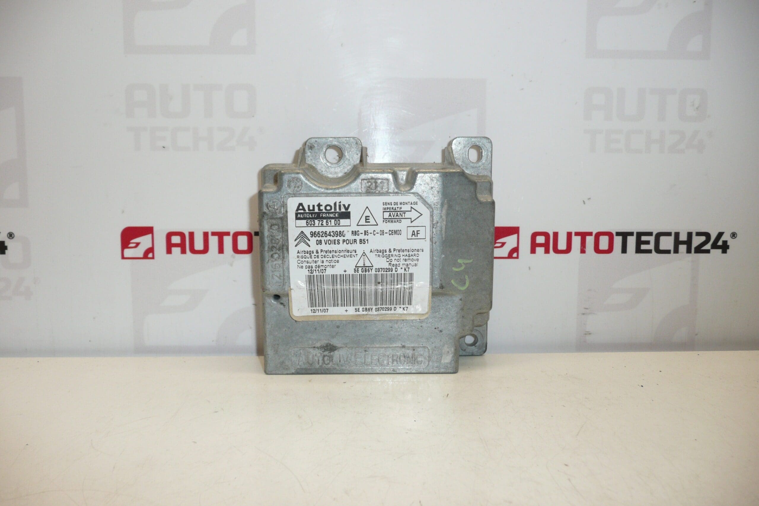 Unidad de airbag Citroën C4 9662643980