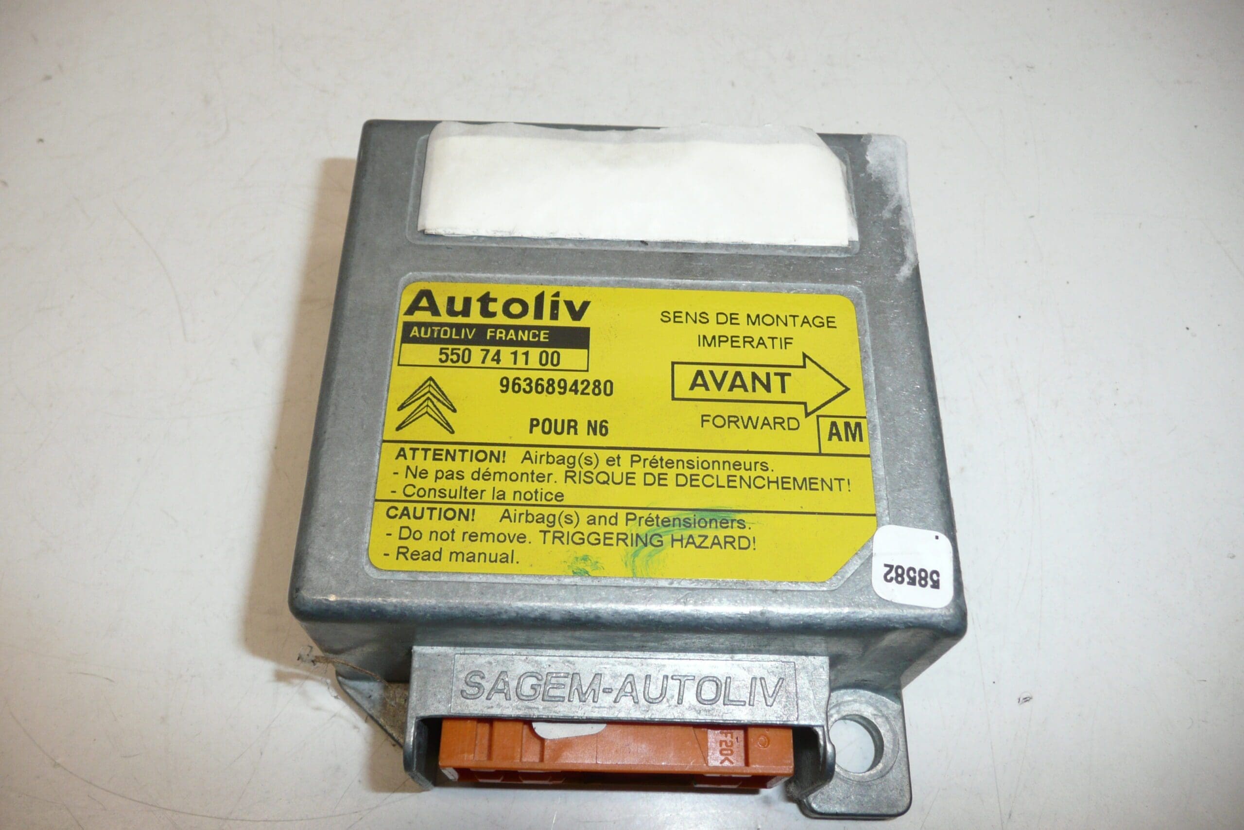 Unidad de airbag Citroën Xsara 9636894280