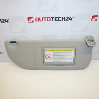 Visera parasol Citroën Peugeot derecha 8143KL 1611905180