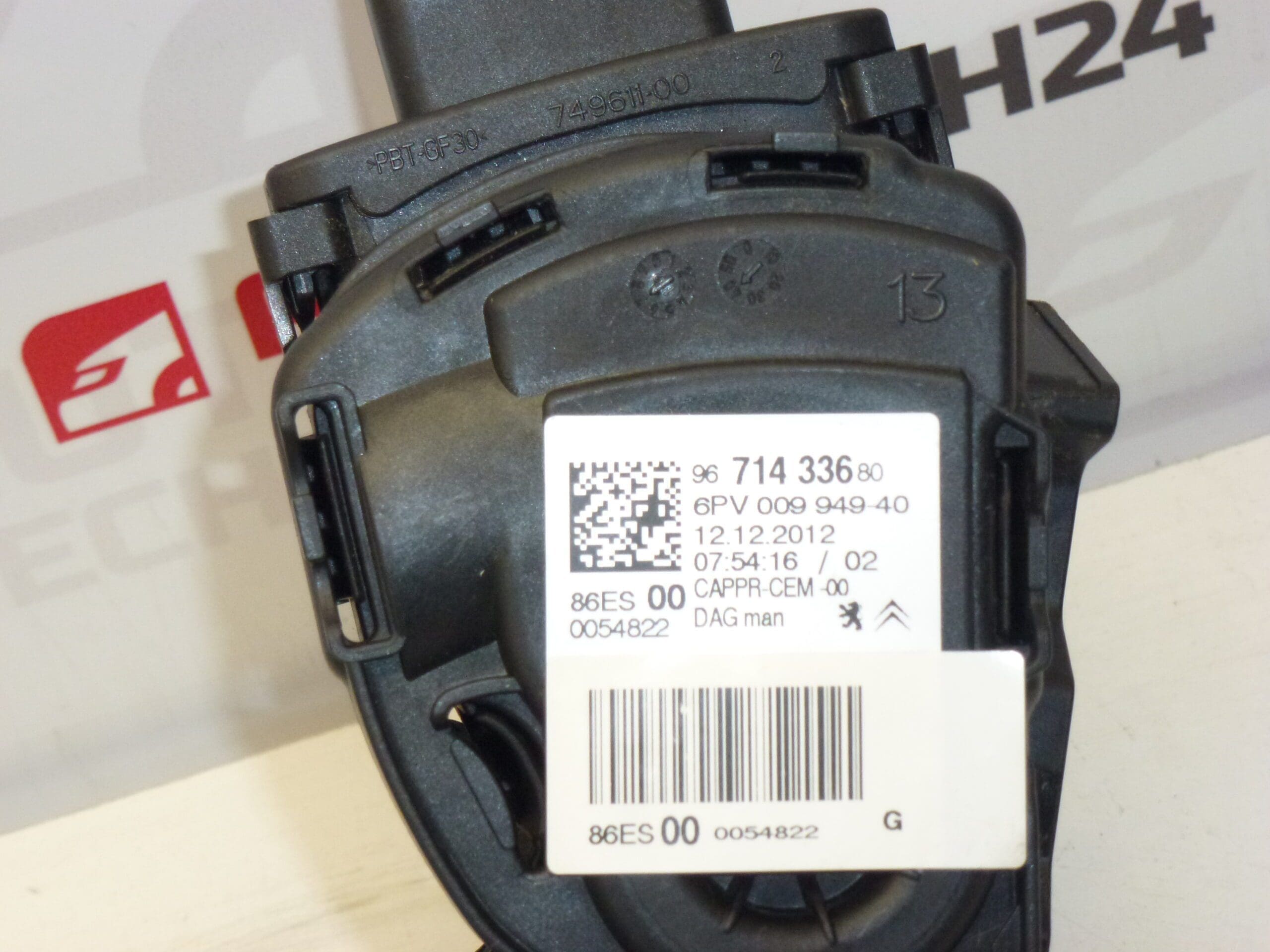 Pedal de acelerador HELLA 9671433680 1601CV