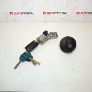 Caja de interruptores, tapón depósito y 2 llaves Citroën Peugeot 4162KF 4162XT