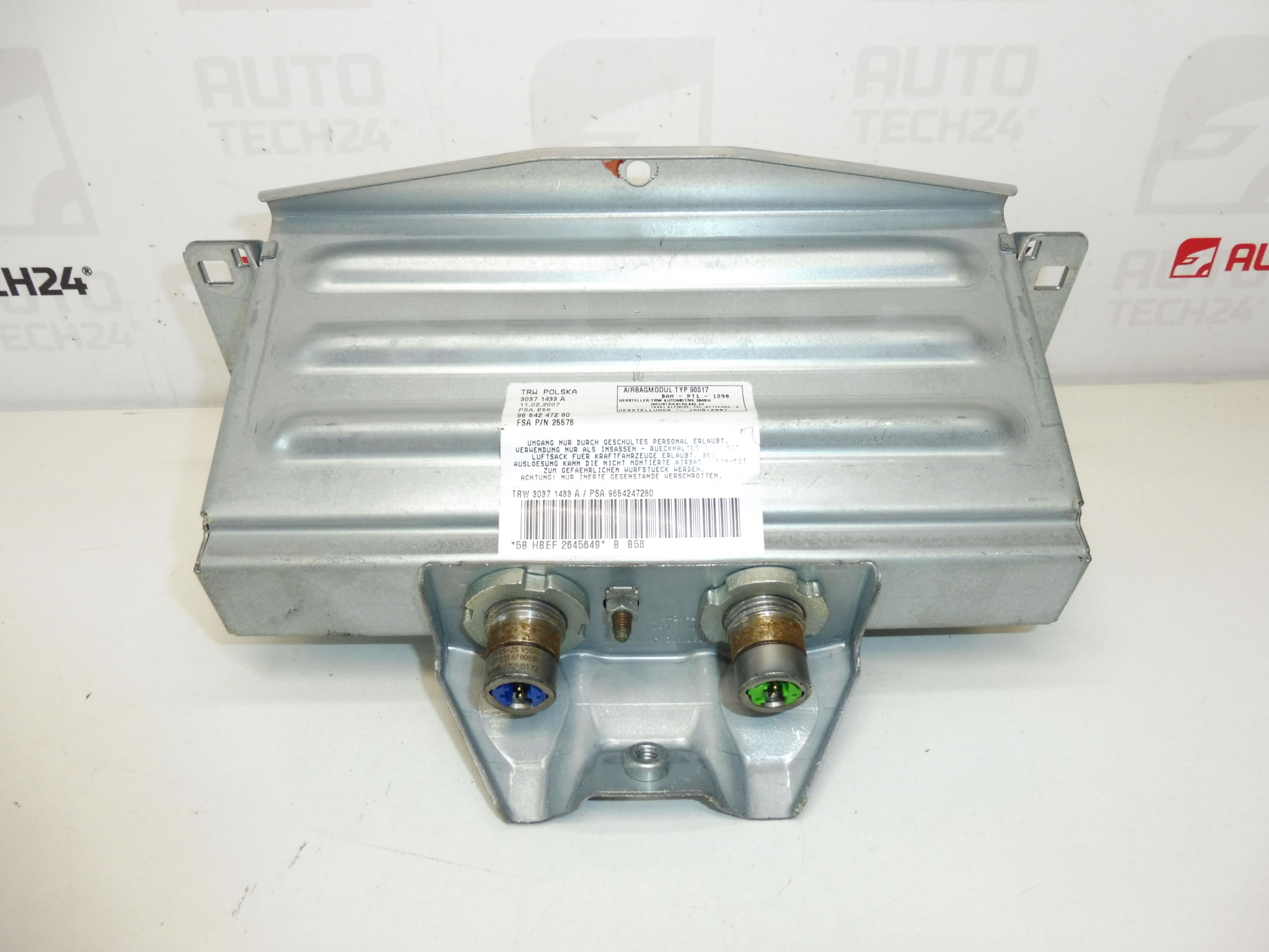 Airbag pasajero delantero Citroën C4 Picasso 9654247280 8216NT