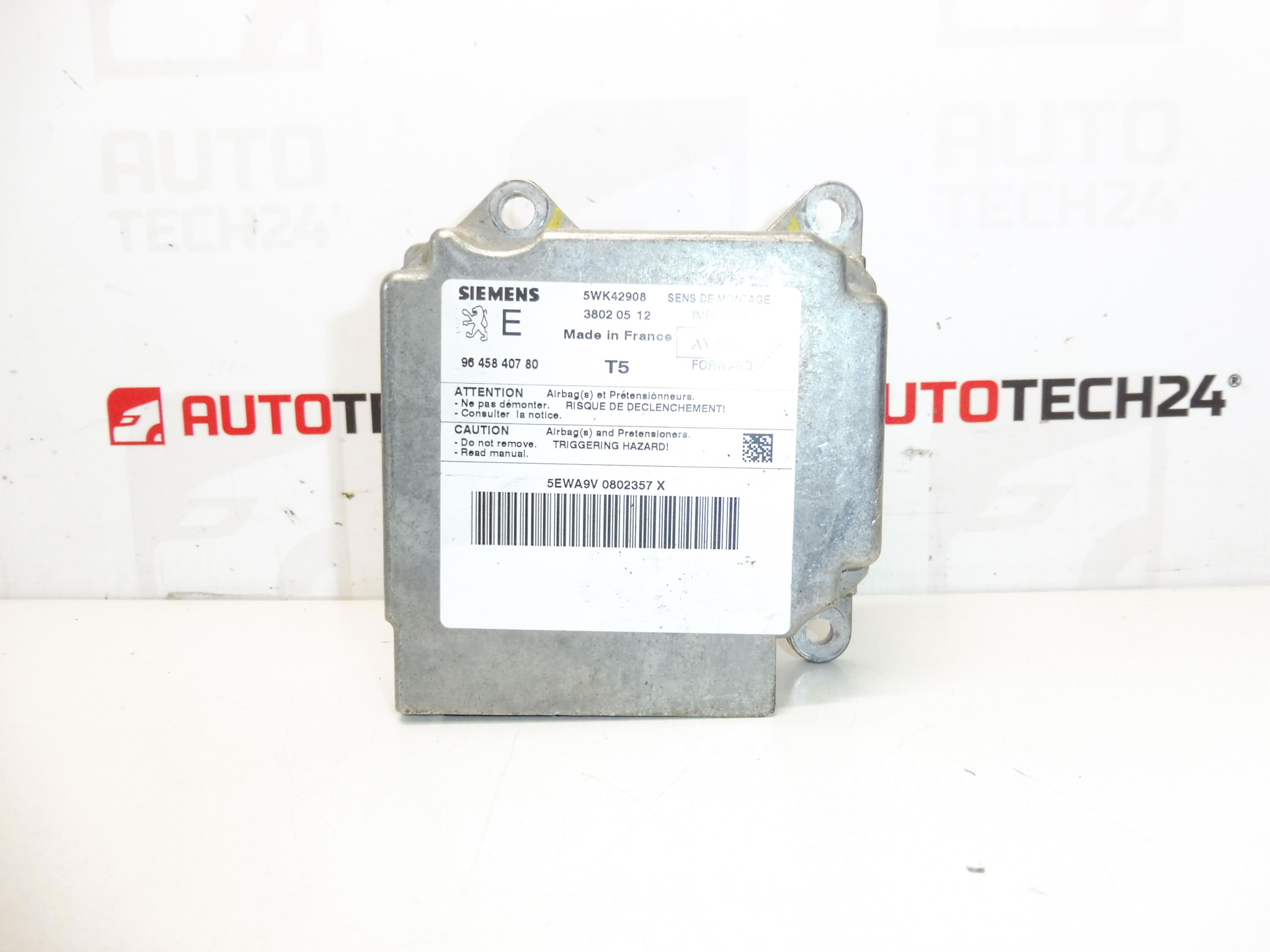 Unidad De Airbag Siemens Peugeot 307 9645840780 6545HE