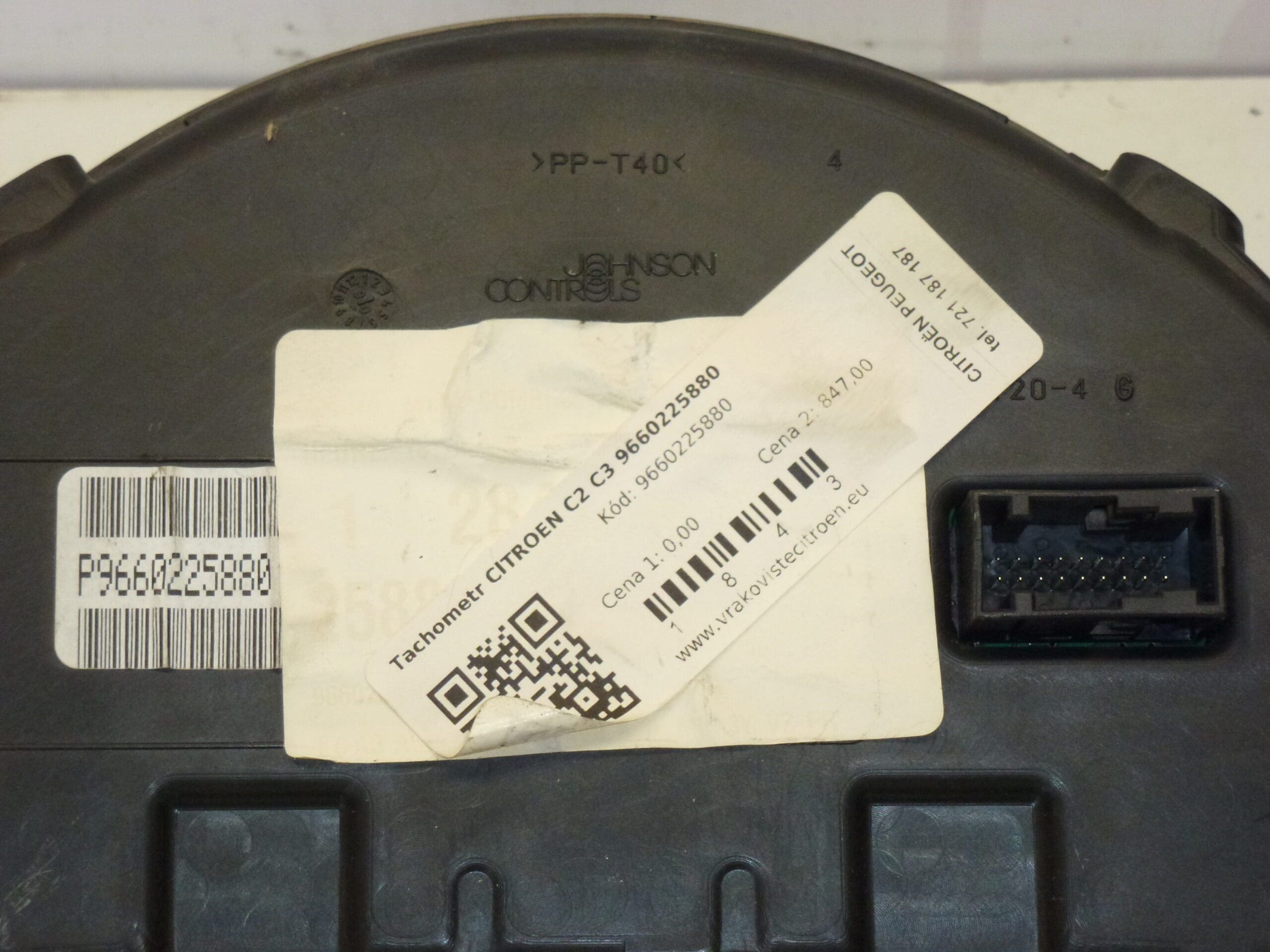 Velocímetro Citroën C2 C3 9660225880 6105WL