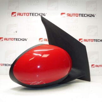 Espejo derecho rojo Citroën C1 Peugeot 107 87910-0H010 87910-0H011