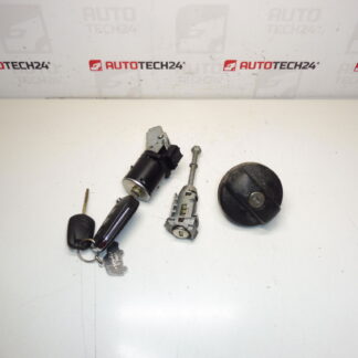 Conjunto de cerraduras, cuadro de interruptor 2 llaves Citroën C3 III 9814453580 1608682880
