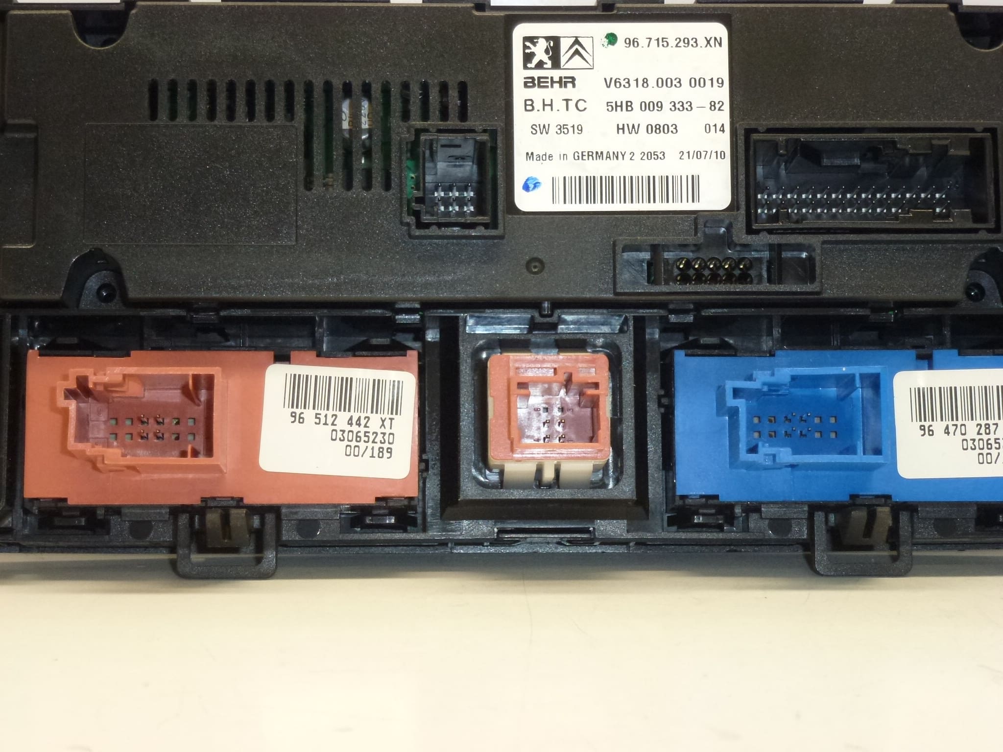 Peugeot 407 aire acondicionado mando calefacción 96715293XN 6452R6