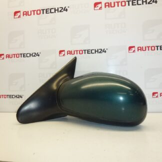 Retrovisor izquierdo verde metalizado Peugeot 406 8149S2