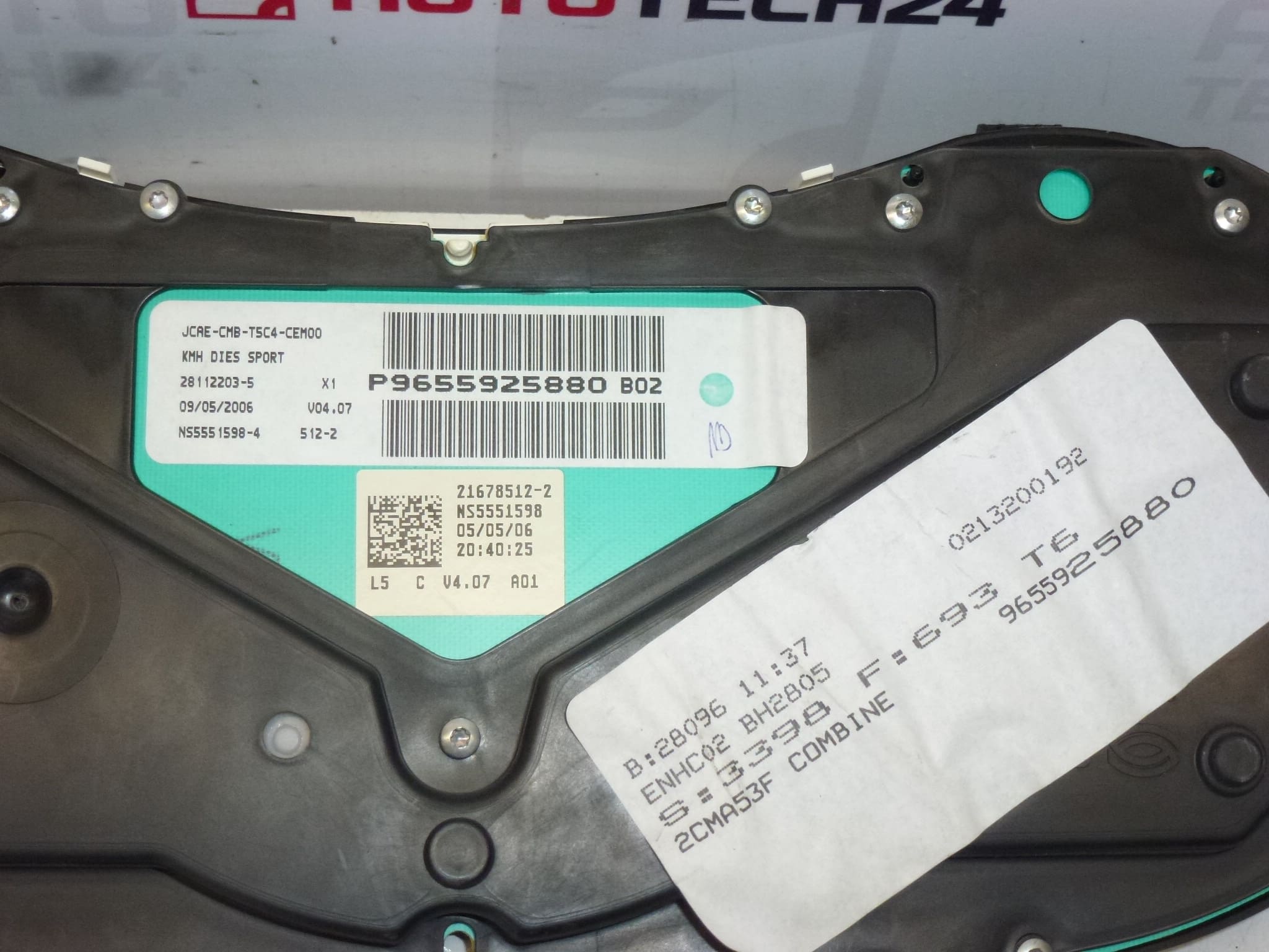 Velocímetro Peugeot 307 II kilometraje 239000 km 9655925880