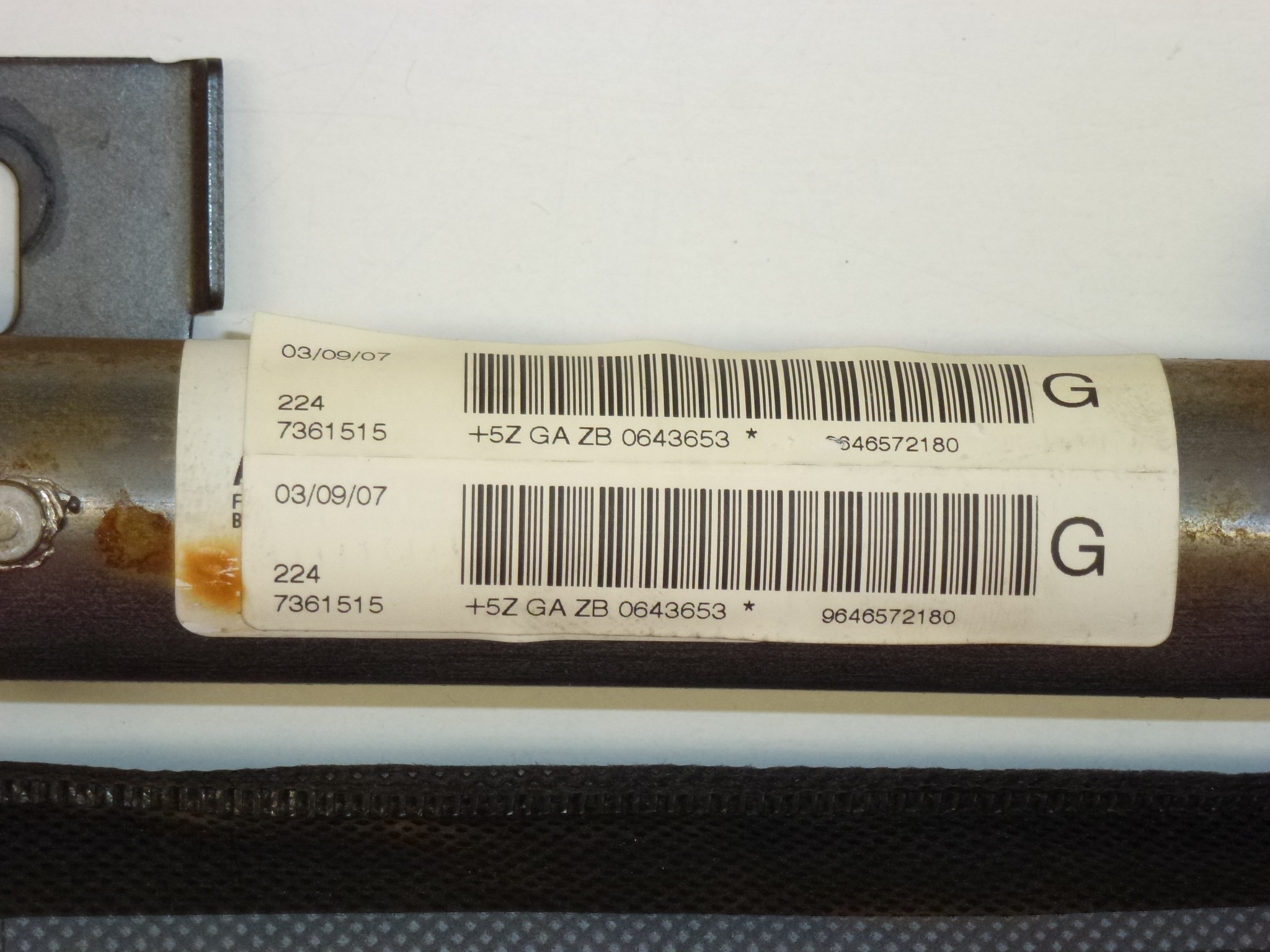 Airbag de techo izquierdo Citroën C4 I 9646572180 833133