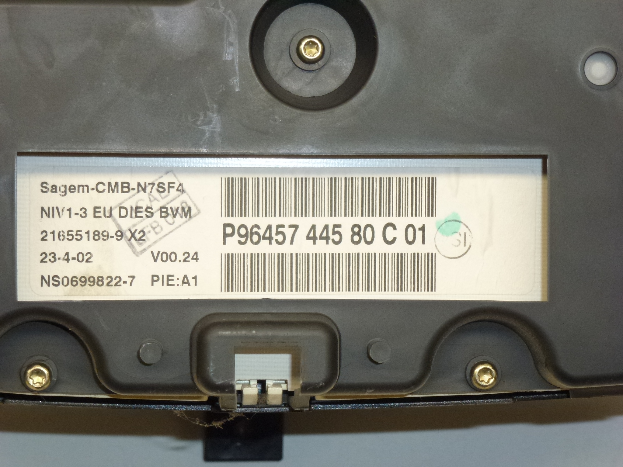 Velocímetro con alarmas 212 mil km Citroën Xsara Sagem 9645744580 6104SJ