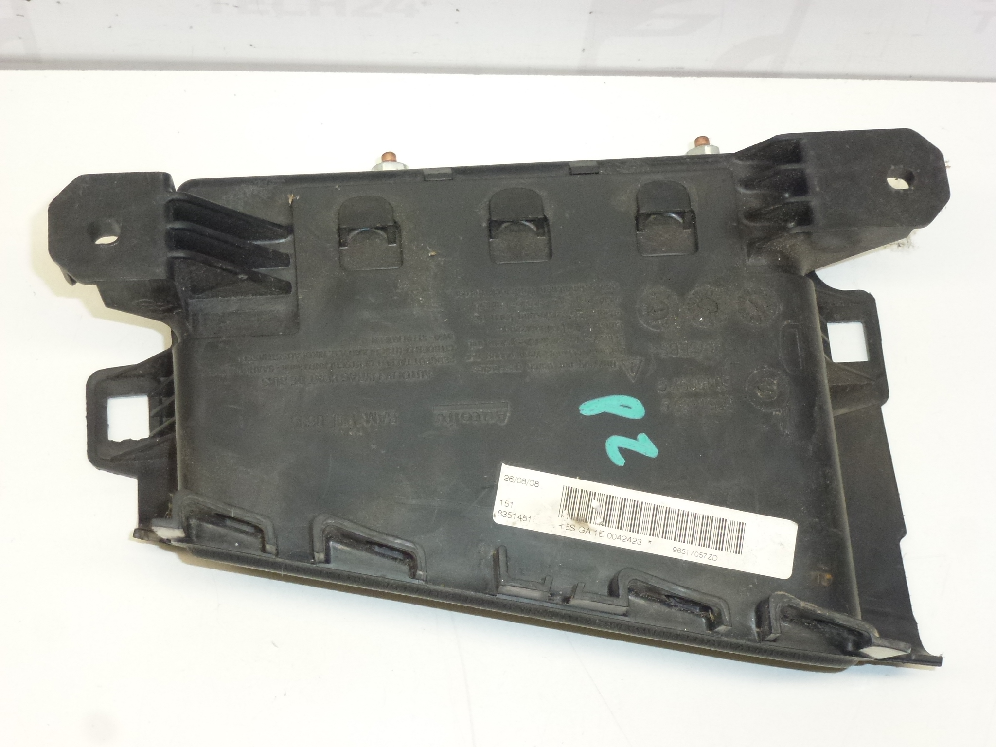 Airbag asiento trasero derecho Citroën C6 96517057ZD 8216JL