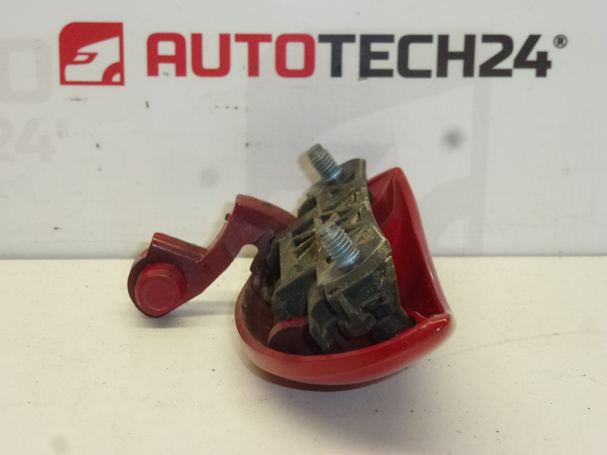 Tirador puerta trasera derecha Citroën C1 Peugeot 107 rojo 9101AN