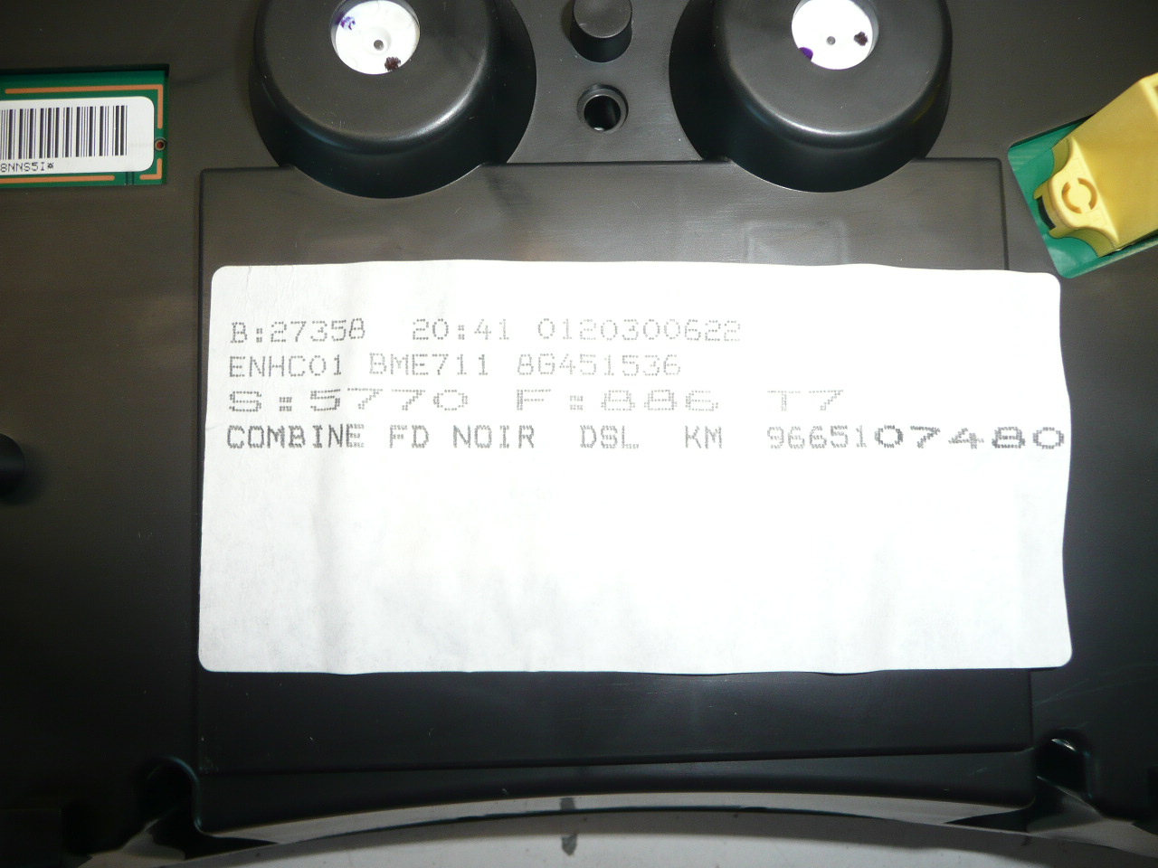 Velocimetro Peugeot 308 164 mil km 9665107480 610335