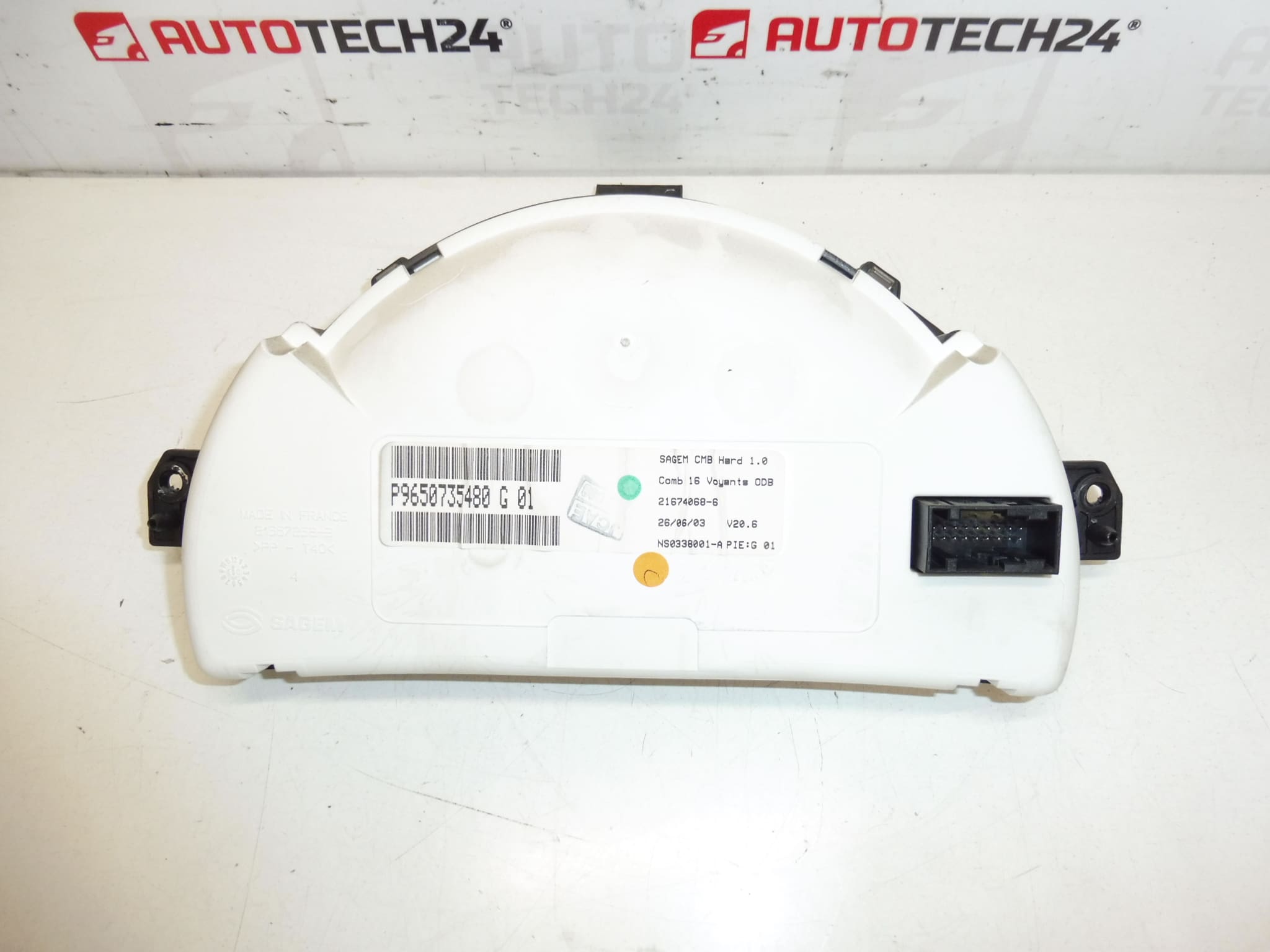 Tacómetro Citroën C2 C3 Sensodrive 145000 km 9650735480 - Imagen 2