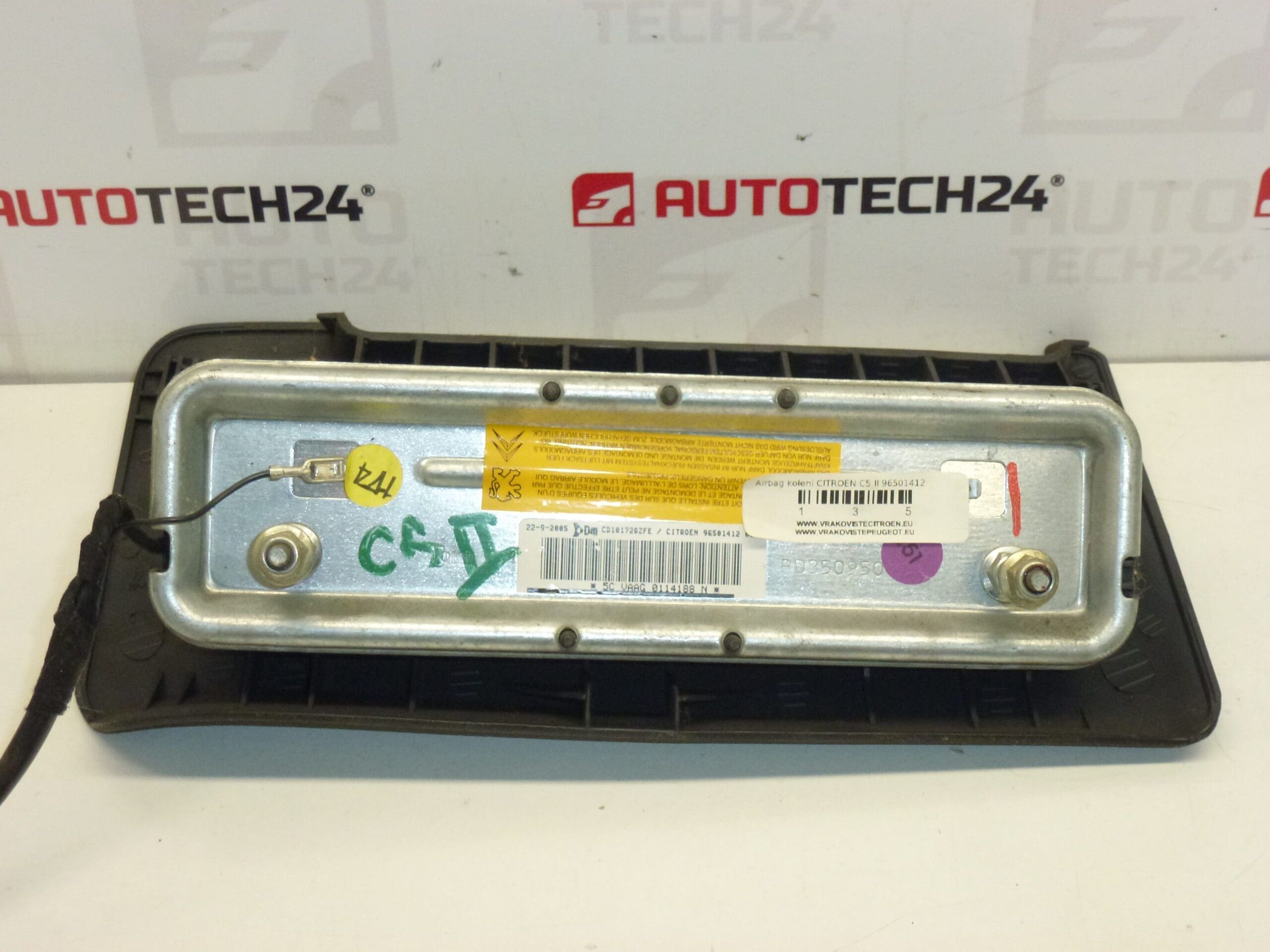 Airbag De Rodilla Gris Oscuro Para Citroën C5 96501412 8216EP - Imagen 2