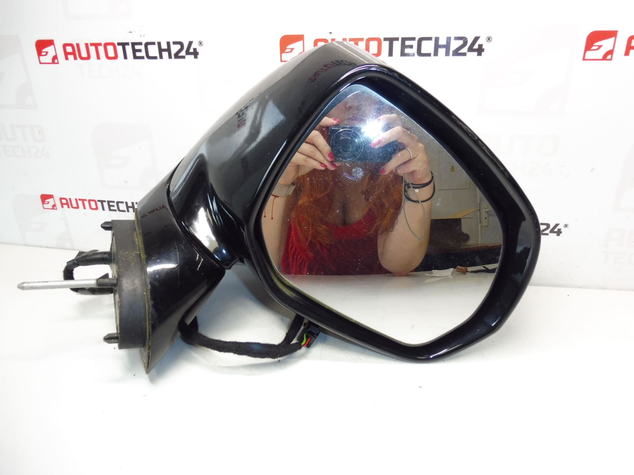 Espejo retrovisor exterior derecho cromado Citroën C3 Picasso 1609347580 - Imagen 2