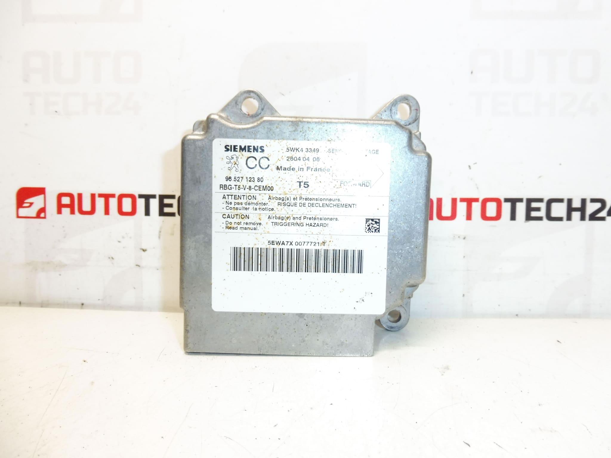 Unidad De Airbag Siemens Peugeot 307 CC 9652712380 6545JG