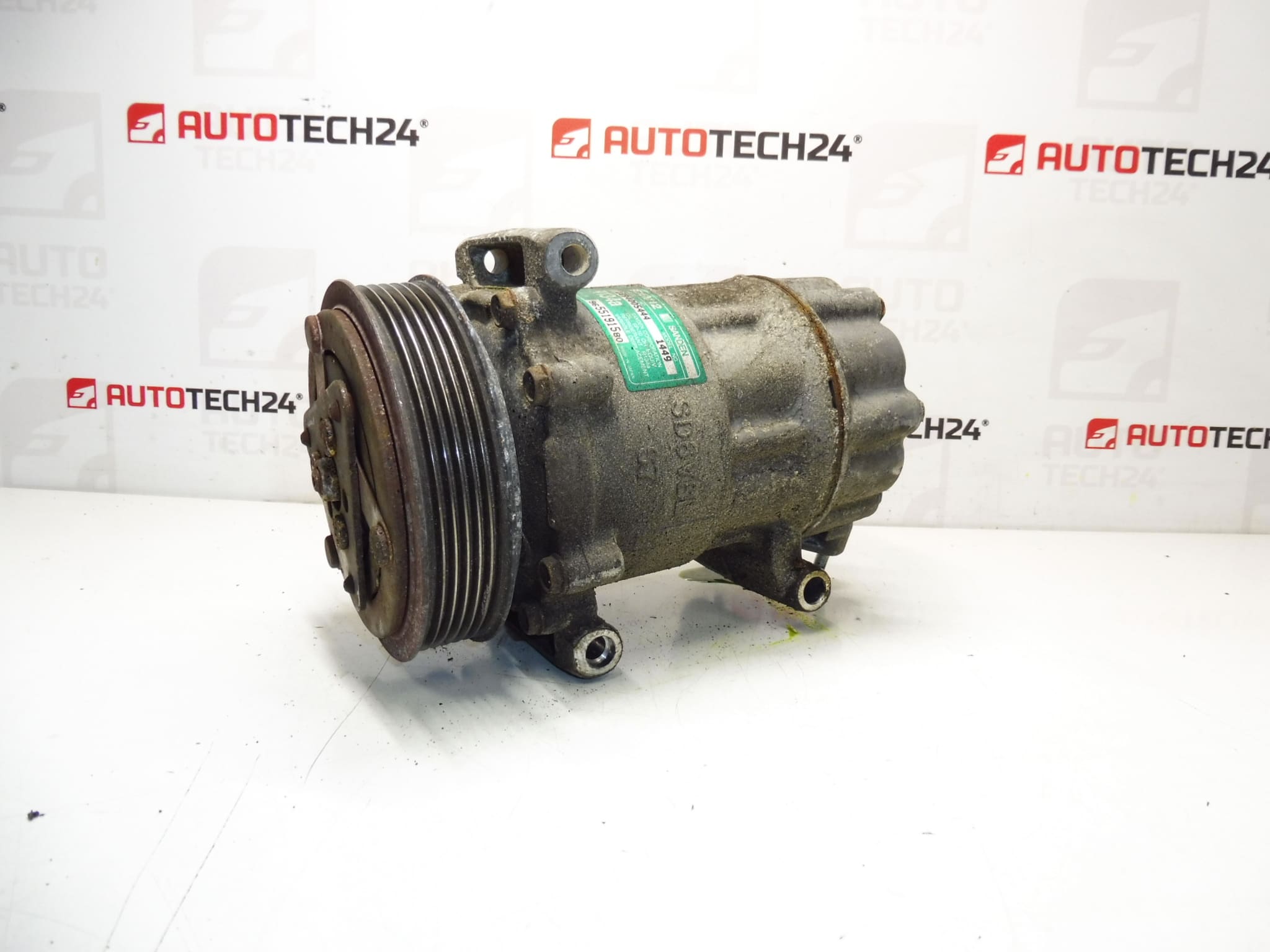 Compresor aire acondicionado Sanden SD6V12 Citroen Peugeot 1449 9655191580