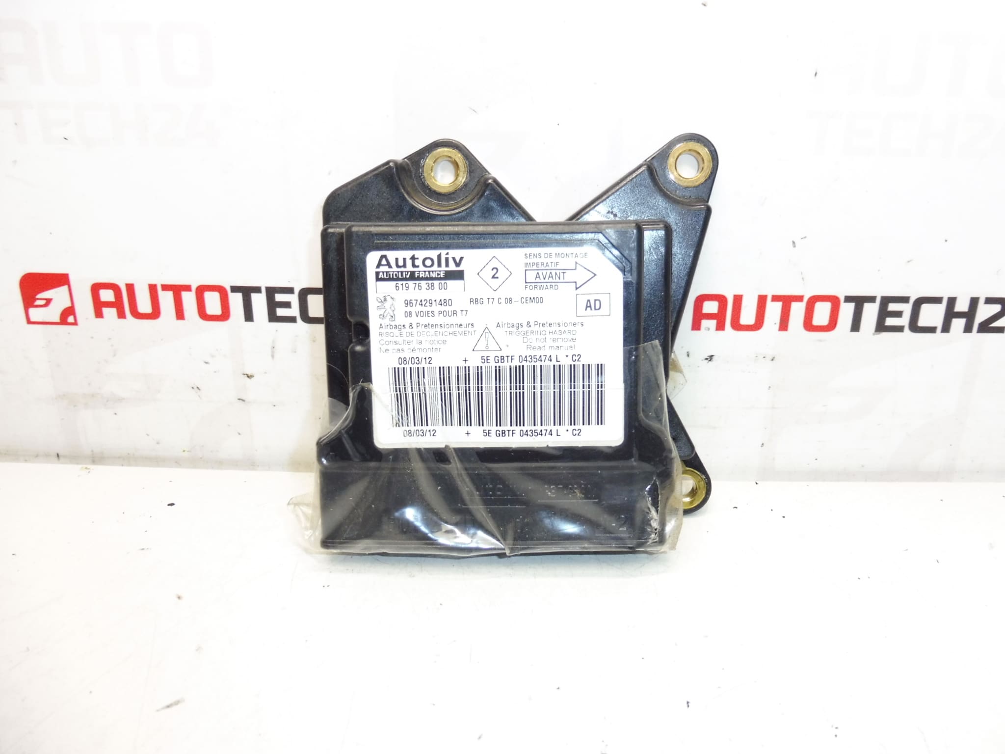Peugeot 308 unidad airbag 619763800 9674291480 6546AP