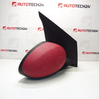 Espejo derecho rojo Citroën C1 Peugeot 107 87910-0H010 87910-0H011