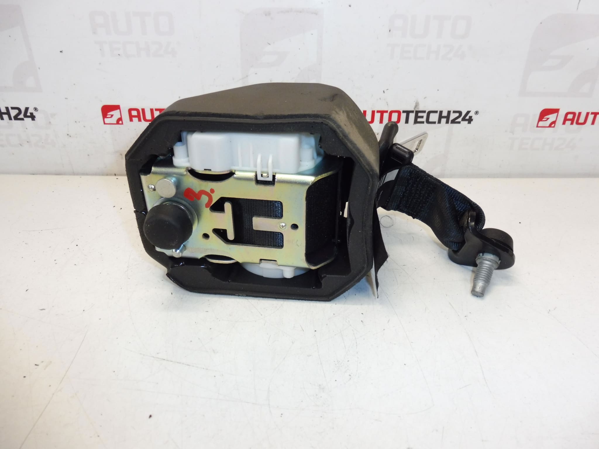 Cinturon seguridad trasero Citroen C3 II A51 DS3 98019948XX - Imagen 2