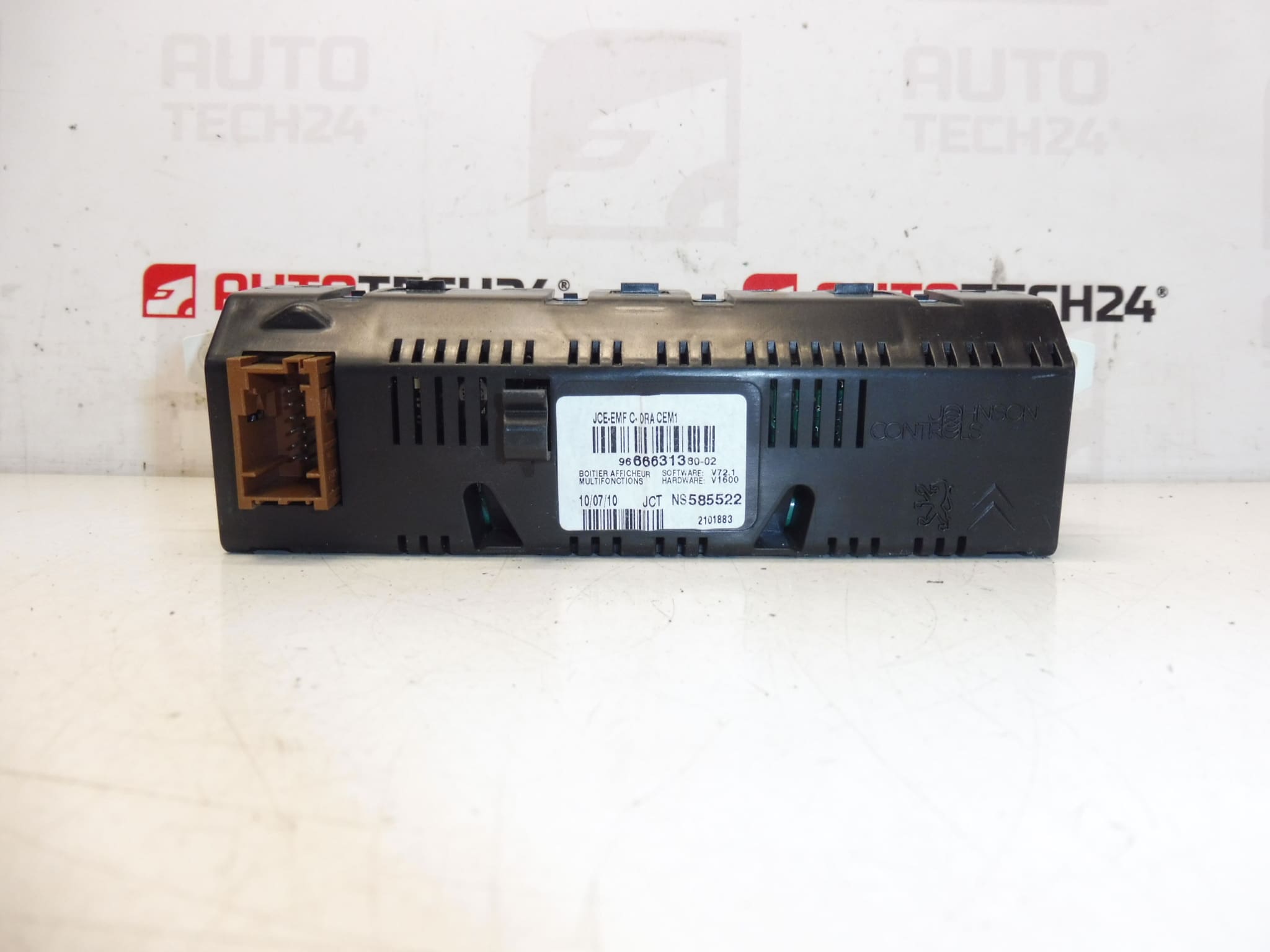 Pantalla radio ordenador Citroën Peugeot 966631380 9821851780 6593P2 - Imagen 2