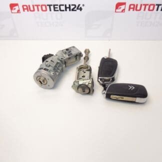 Juego de cerraduras y 2 llaves Citroën C4 B7 4162WH 4162WK